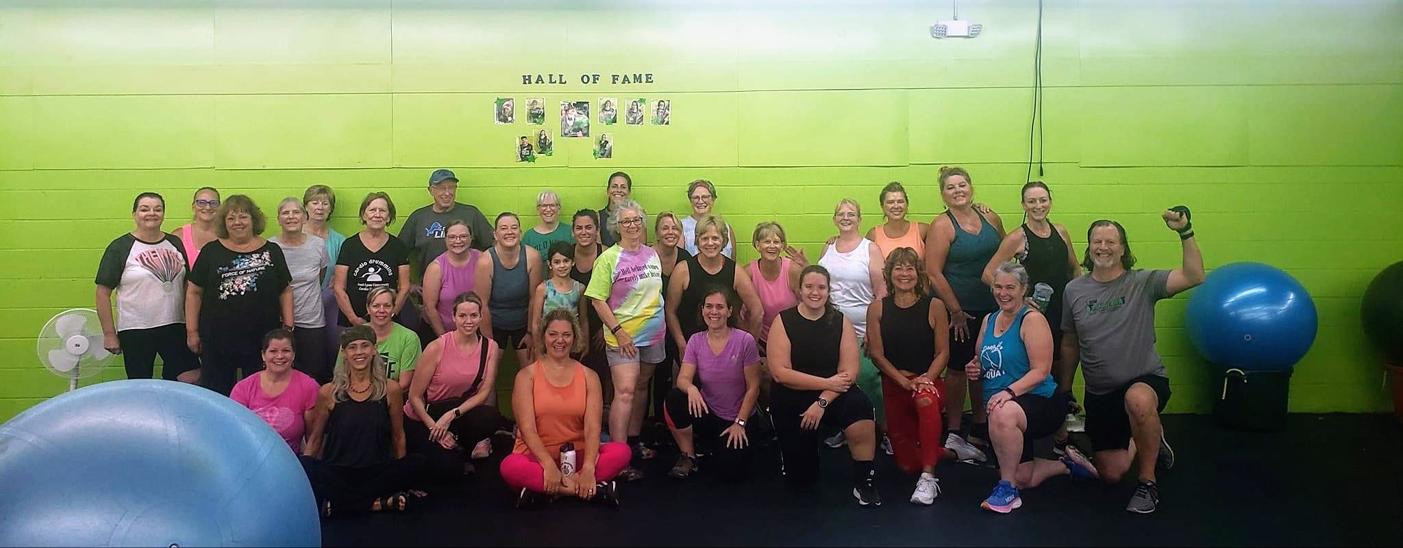 One of our cardio drumming classes